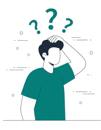 Praxisinhaber mit Fragen zum Marketing
